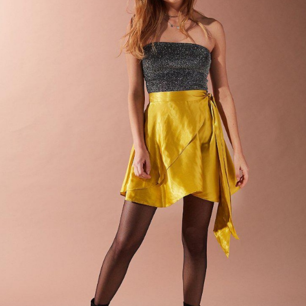 Maise Shiny Satin Skirt